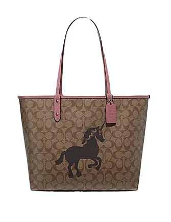 Sporty Bags For Active And Athletic Lifestyles Coach Reversible City Tote in Signature Canvas With Unicorn Motif Classic And Modern Handbags Now More Affordable Sporty Bags For Active And Athletic Lifestyles Coach Reversible City Tote in Signature Canvas With Unicorn Motif Classic And Modern Handbags Now More Affordable