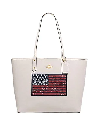 Step Ahead, Lead The Trend Coach Reversible City Tote With Americana Flag Motif Luxury Meets Affordability – Shop Stunning Bags Now Step Ahead, Lead The Trend Coach Reversible City Tote With Americana Flag Motif Luxury Meets Affordability – Shop Stunning Bags Now