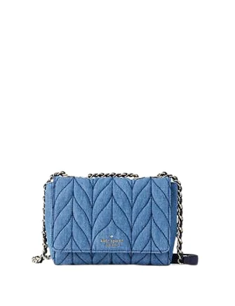 Vibrant Bags With Discounts Kate Spade New York Briar Lane Quilted Denim Mini Emelyn Crossbody Luxury Handbags At Budget-Friendly Rates Vibrant Bags With Discounts Kate Spade New York Briar Lane Quilted Denim Mini Emelyn Crossbody Luxury Handbags At Budget-Friendly Rates